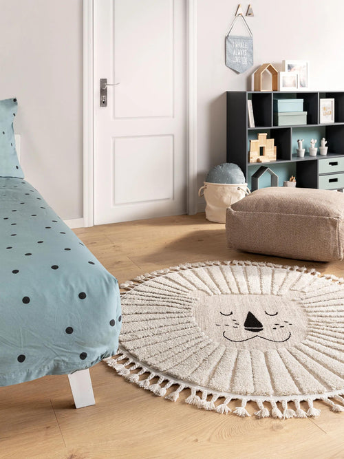 benuta kindervloerkleed Momo - crème - ø 120 cm