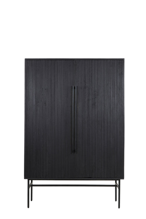 Light & Living kast ABAGE - 120x40x180cm - zwart