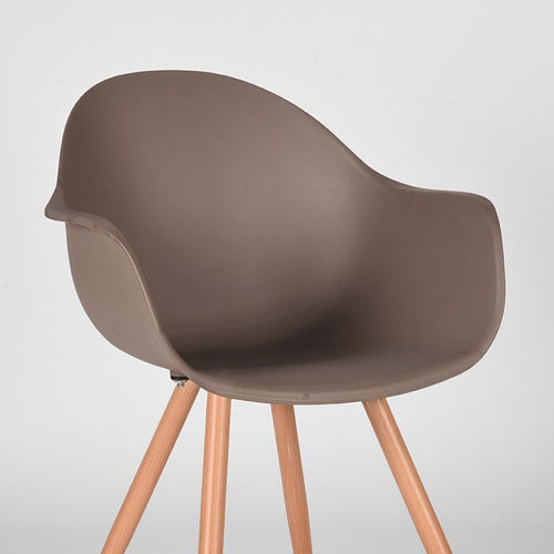 Label51 Eetkamerstoel Parma - Bruin - Zithoogte 50cm - Set van 4 - vtwonen shop