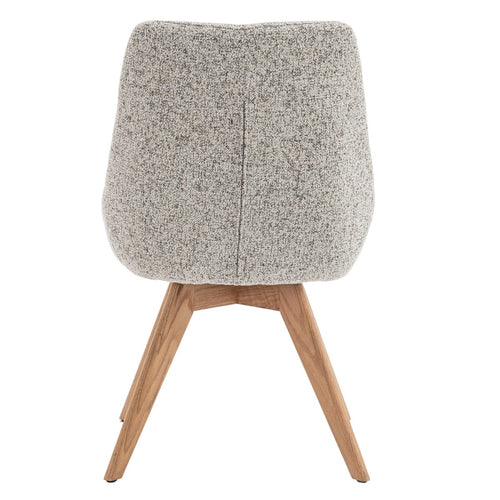 DÉJA Living Eetkamerstoel Malou - Beige/Naturel - Draaibaar - Set van 2 - vtwonen shop