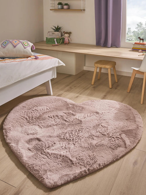 benuta wasbaar kindervloerkleed Dave - roze - 115x120 cm