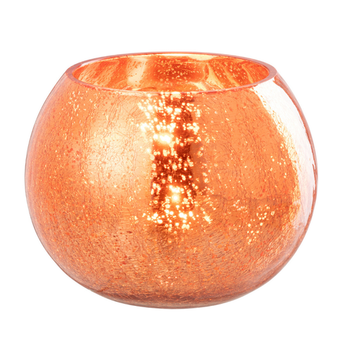 J-Line theelichthouder Bal Craquelé - glas - goud - large - vtwonen shop
