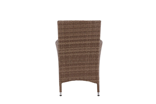 Rebellenclub Tuinstoel Malta - Set van 2 - Bruin