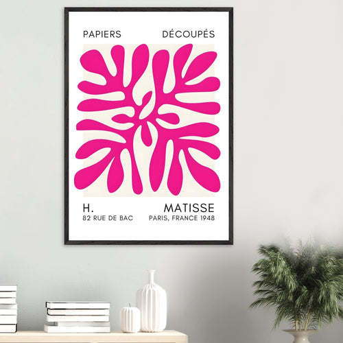 Artfulprints Poster Matisse - Deep ocean pink   - 50x70 cm - Roze