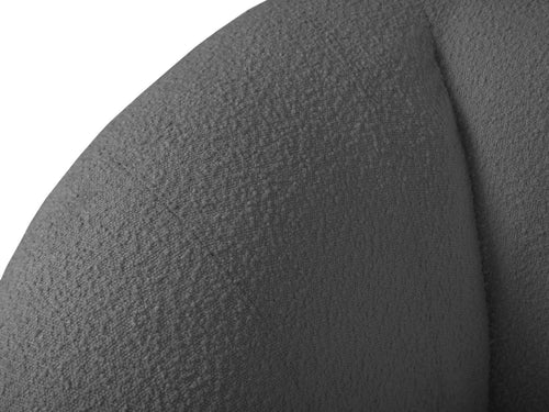 Cosmopolitan Design Bank Essen 3-zits, boucle, donkergrijs - 95x230x86cm