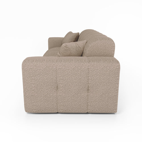 Premium Interiors - Bank COCOON - bouclé-stof mol 230cm