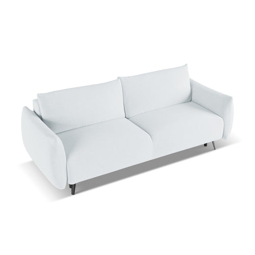 LaMiaSofa 3-zits slaapbank Genova - chenille stof - lichtblauw - 230x105x86