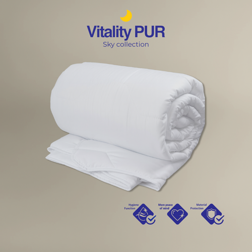 Vitality Pur - Sky Comfort Matrasbeschermer - 2-in-1 comfort & bescherming - 80x200cm