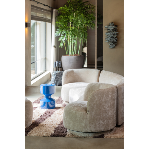 WOOOD vloerkleed grafisch dessin Fafa - Wol/Katoen - Bruin - 200x300cm - vtwonen shop