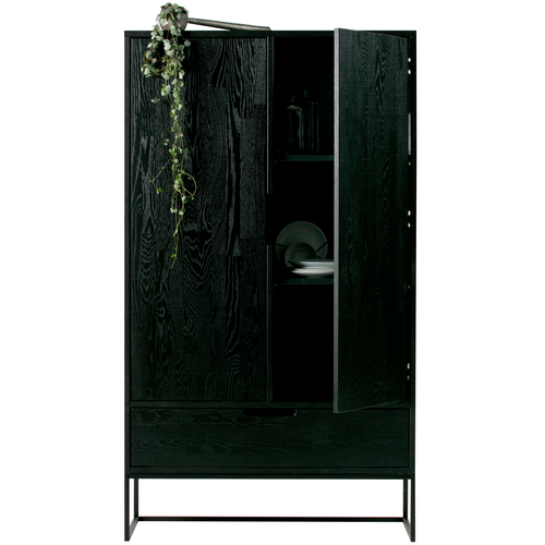 WOOOD 2-deurs kast Silas - Essen - Blacknight - 149x85x35 - vtwonen shop