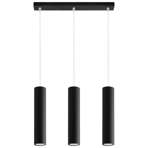 Sollux Lighting Hanglamp LAGOS 3L zwart - 45x6x90cm