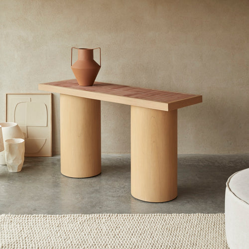 Tikamoon Consoletafel in mindi en keramiek - Naturel - vtwonen shop