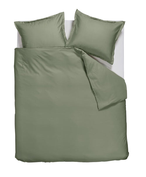 Ambiante dekbedovertrek Satin Uni - 240x200/220 cm - groen - vtwonen shop