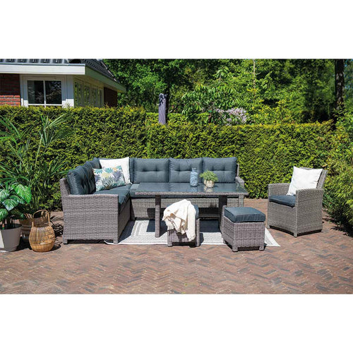Garden Impressions lounge dining set Jaru desert sand - 6-delig - links - vtwonen shop
