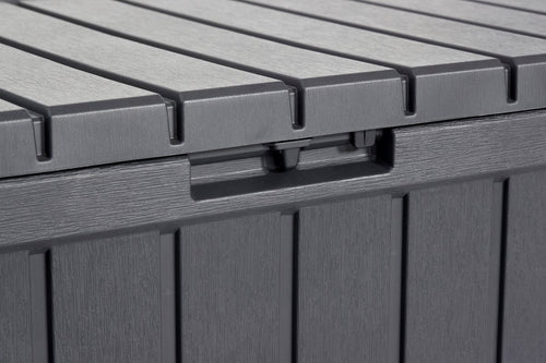 Keter Kentwood Opbergbox - 350L - 128x53.6x59 cm - Antraciet
