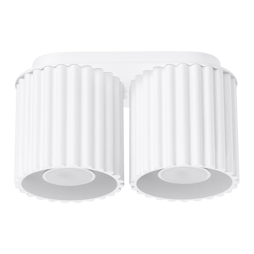 Sollux Lighting Plafondlamp AURA 2 wit GU10 - 21x10x12cm