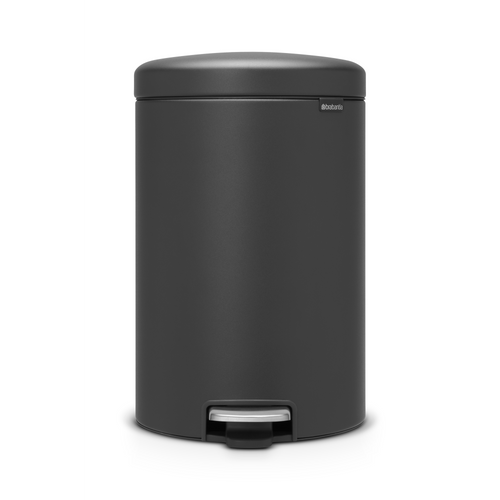 Brabantia NewIcon Pedaalemmer, 20 liter, kunststof binnenemmer - Mineral Infinite Grey