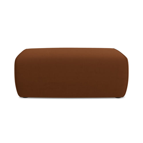 LaMiaSofa Poef Palermo - velours - terracotta - 100x70x39