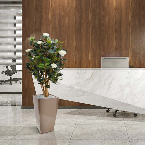 Maxifleur Camelia Japonica deluxe kunstplant 100cm - creme