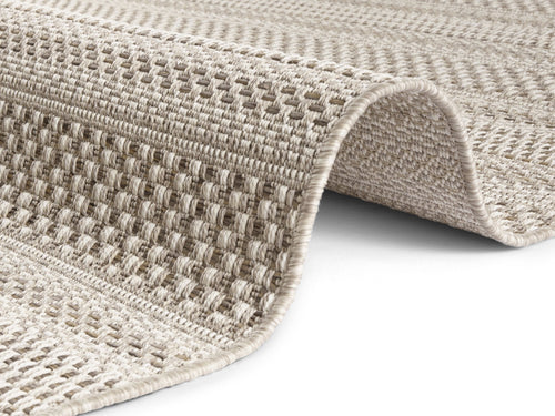 Flatweave In- & Outdoor carpet Arras natural-brown in Handmade-Look 200x290 cm - vtwonen shop