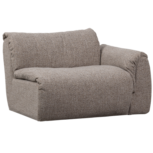 WOOOD 1-zits met arm rechts Baggy - Geweven Stof - Bruin - - vtwonen shop