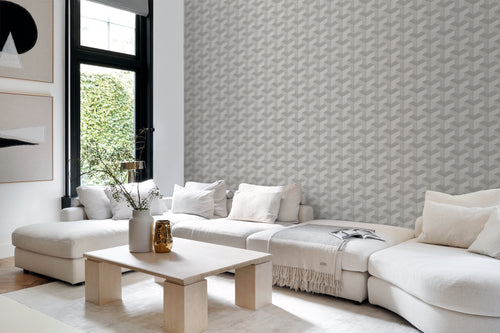 Origin Wallcoverings behang grafisch 3D motief grijs - 50 x 900 cm - 347999 - vtwonen shop