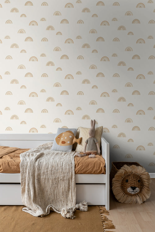 ESTAhome behang regenboogjes beige - 53 cm x 10.05 m - 139685 - vtwonen shop