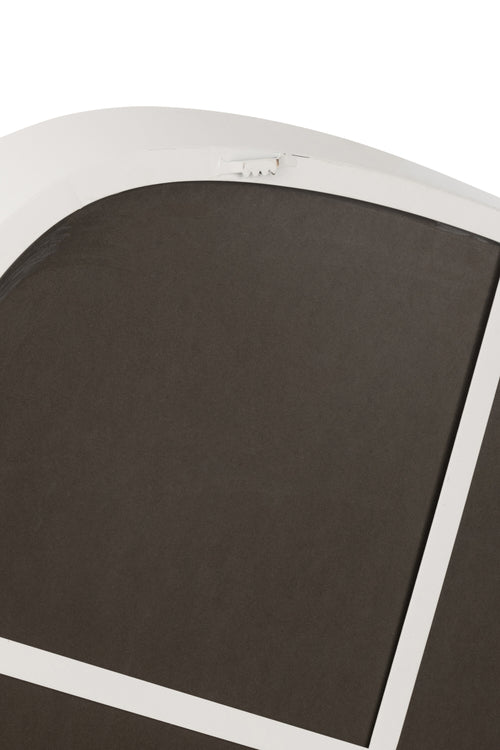 J-Line spiegel - metaal/glas - wit - large - Ø 86.5 cm