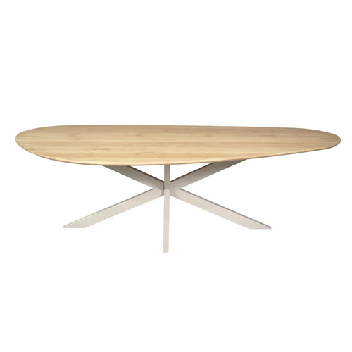 Starfurn Eettafel Cloud - Rechthoekig Zand/Eikenhout - 210x98x76cm