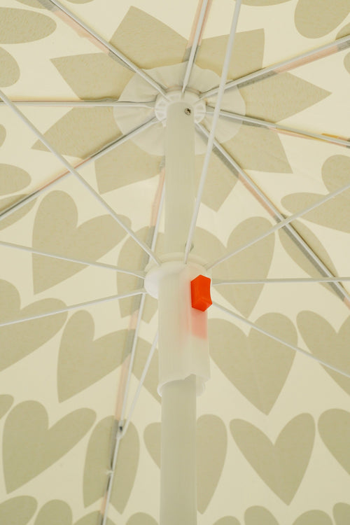 Mica Decorations Heart Strandparasol - H180 x Ø160 cm - Bruin - vtwonen shop