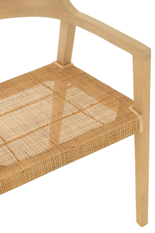 J-Line stoel Emma - hout - naturel