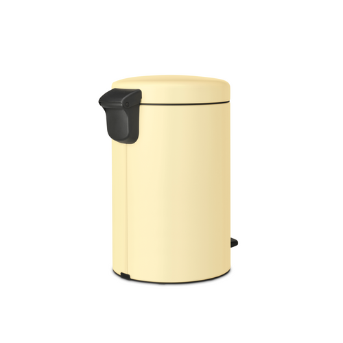 Brabantia NewIcon Pedaalemmer, 12 liter, kunststof binnenemmer - Mellow Yellow