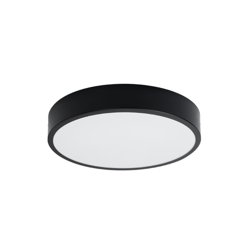 Sollux Lighting Plafondlamp ONYX 40 zwart LED 3000K - 40x40x6cm