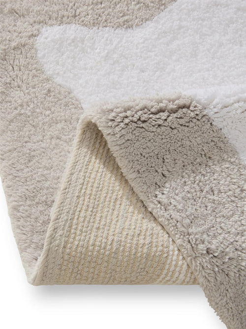 benuta badmat Cara - grijs/wit - 70x120 cm