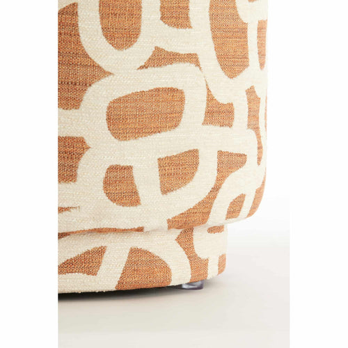 Light & Living poef Davonte - oranje - Ø40cm - vtwonen shop