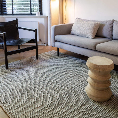 Interieur05 Wollen vloerkleed Lecco licht grijs - 160 x 230 cm