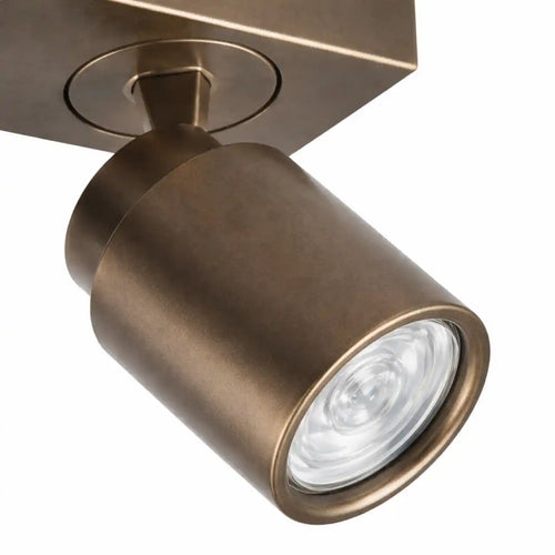 Freelight spot Razza - 3 lichts - 21  x 14   cm - brons goud