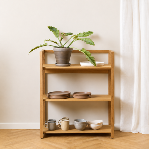Lisomme Luuc houten opbergkast bruin - 94 x 80 cm