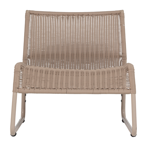 WOOOD tuin loungestoel West - Kunststof - Zand - 67x78x70