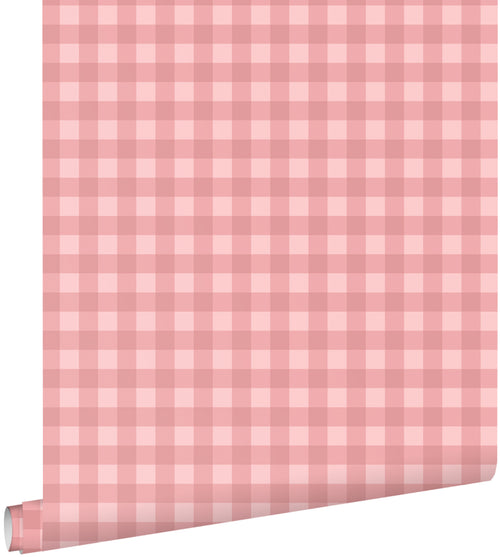 ESTAhome behang geblokt motief roze - 50 x 900 cm - 131297 - vtwonen shop