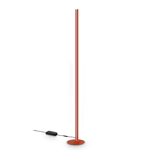 Ideal Lux DORICA LED-vloerlamp met geïntegreerde verlichting, oranje, 6000lm, 3000K, dimbaar.