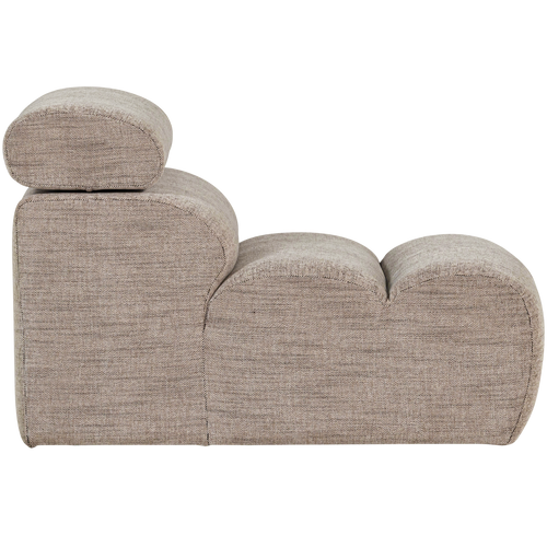 WOOOD 1-zits element bank Novi - Polyester - Naturel Melange - 86x82x113