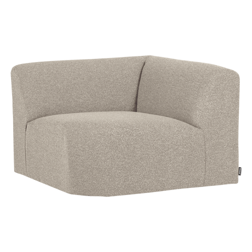 WOOOD hoekelement recht Mojo Base - Bouclé - Beige Melange - 74x105x105