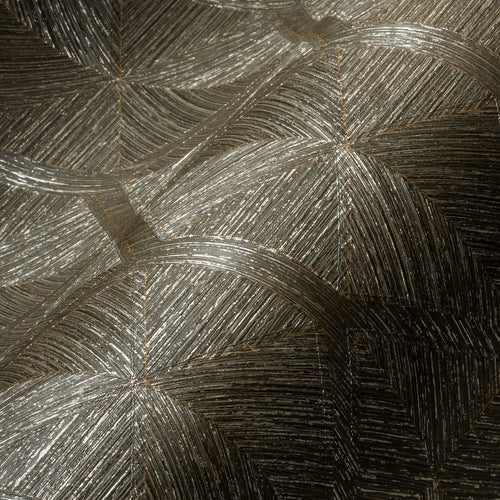 Livingwalls behang geometrische vormen bruin en goud - 53 cm x 10.05 m - AS-386904