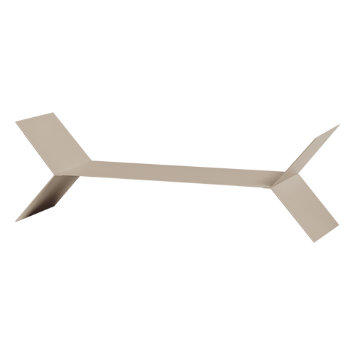 WOOOD wandplanken Lorin - Metaal - Zand - Set Van 3 - 13x80x13