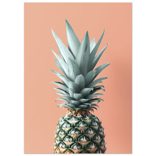 Artfulprints  Fruits - The pineapple portrait   poster 50x70 cm