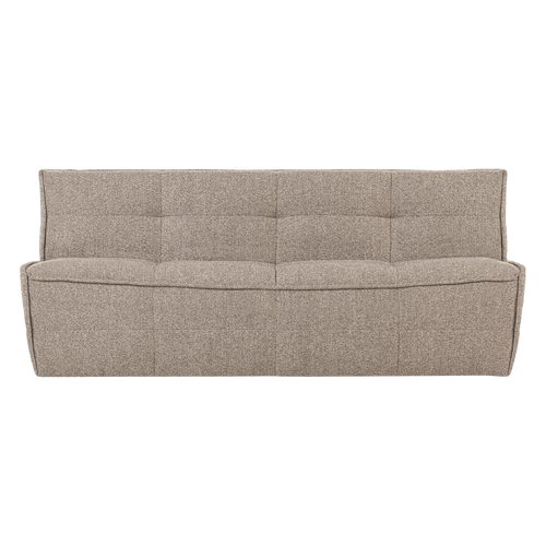vtwonen 3-zits element Cluster - Bouclé - Khaki Bruin - 81x204x91