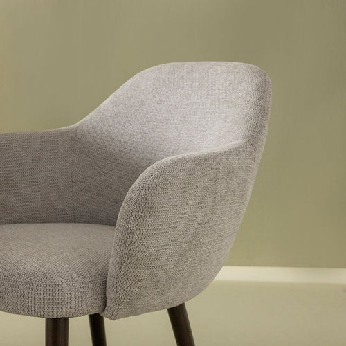 Signature - ERNEST Set van 2 fauteuils - Lichtgrijs - 52x51x77 cm