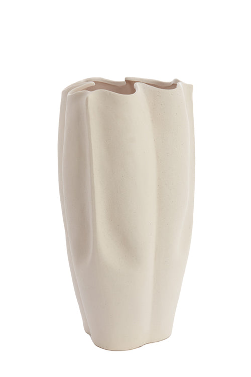 Light & Living vaas SANGULI - 28x27.5x56cm - wit - vtwonen shop