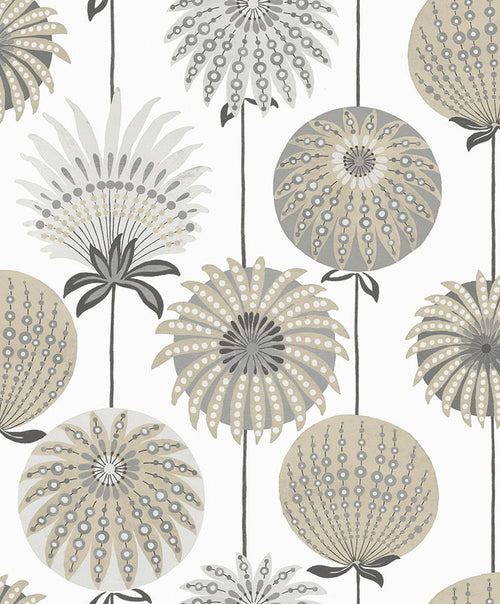 Masureel behang grafisch motief grijs - 53 cm x 10.05 m - 631856